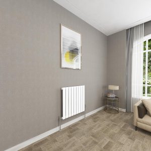 White Flat Panel Radiator 600x612mm