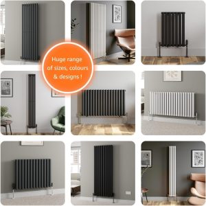 White Oval Column Radiator