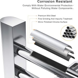 Chrome Heated Towel Rail