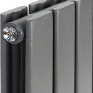 Anthracite Flat Panel Radiator 600mm