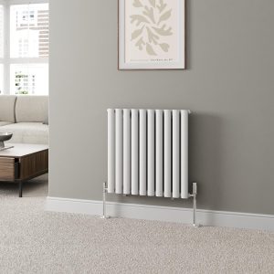 White Oval Column Radiator